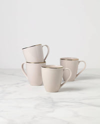 Pink Porcelain Mugs (Set of 4)
