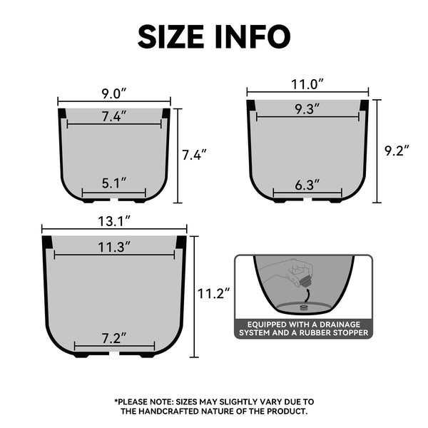 Charcoal Concrete Capsule Planter