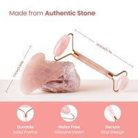 Rose Quartz Gua Sha Set