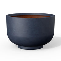 Charcoal Concrete Pedestal Planter