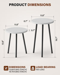 Wood Corner Plant Stand (Set of 2)