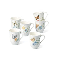 Butterfly Meadow Mugs (Set of 6)