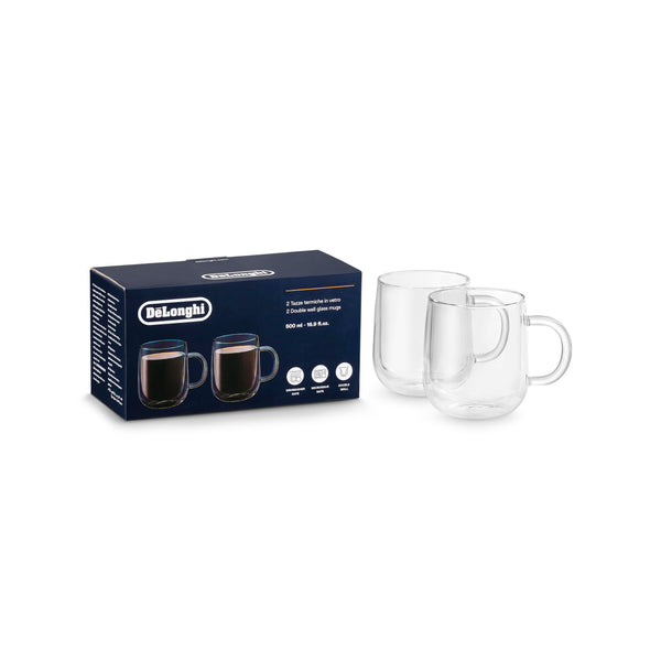 Double-Wall Glass Mugs (Set of 2)