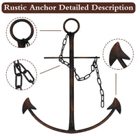 Black Anchor Wall Decor (Set of 2)