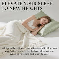 Bean Green Silk Pillowcase