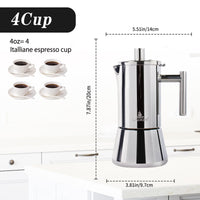 Stovetop Espresso Moka Pot