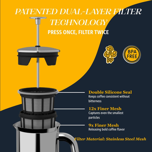 Polished Steel French Press (2)