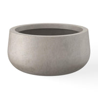 Weathered Concrete Round Planter