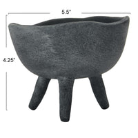 Slate Terracotta Footed Bowl