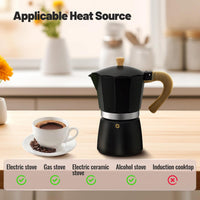 Matte Black Moka Pot