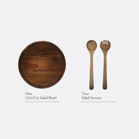 Acacia Salad Serving Set (Set of 3)