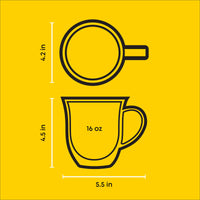 Brown Double-Wall Mugs (Set of 2)