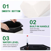 Self-Watering White Planters (Set of 2)