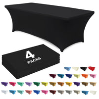 Black Fitted Table Covers (Set of 4)