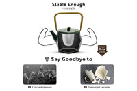 Green Cast Iron Teapot