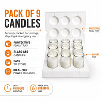 White Jar Candles (Set of 9)