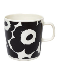 Unikko Black Stoneware Mug
