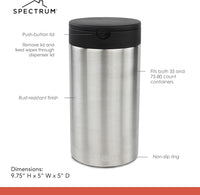 Satin Nickel Wipe Holder