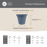 Warm Gray Self-Watering Planters (Set of 2)