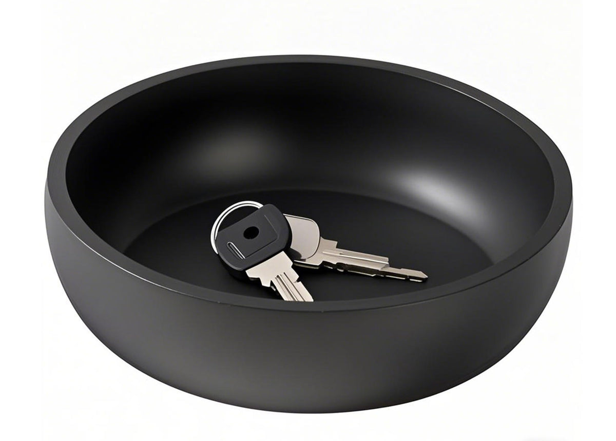 Black Concrete Key Bowl