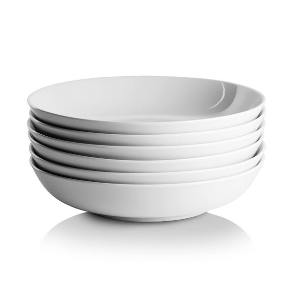 White Pasta Bowls (Set of 6)