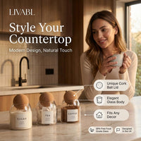 Cork-Top Canister Set (Set of 3)