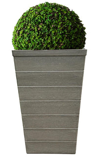 Driftwood Tapered Resin Planter