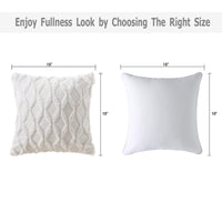 White Faux Wool Pillow Cover (Set of 2)