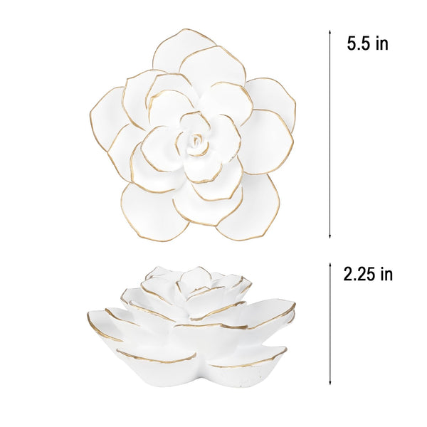 White Flower Wall Decor