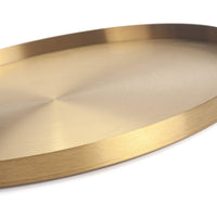 Gold Steel Candle Plate