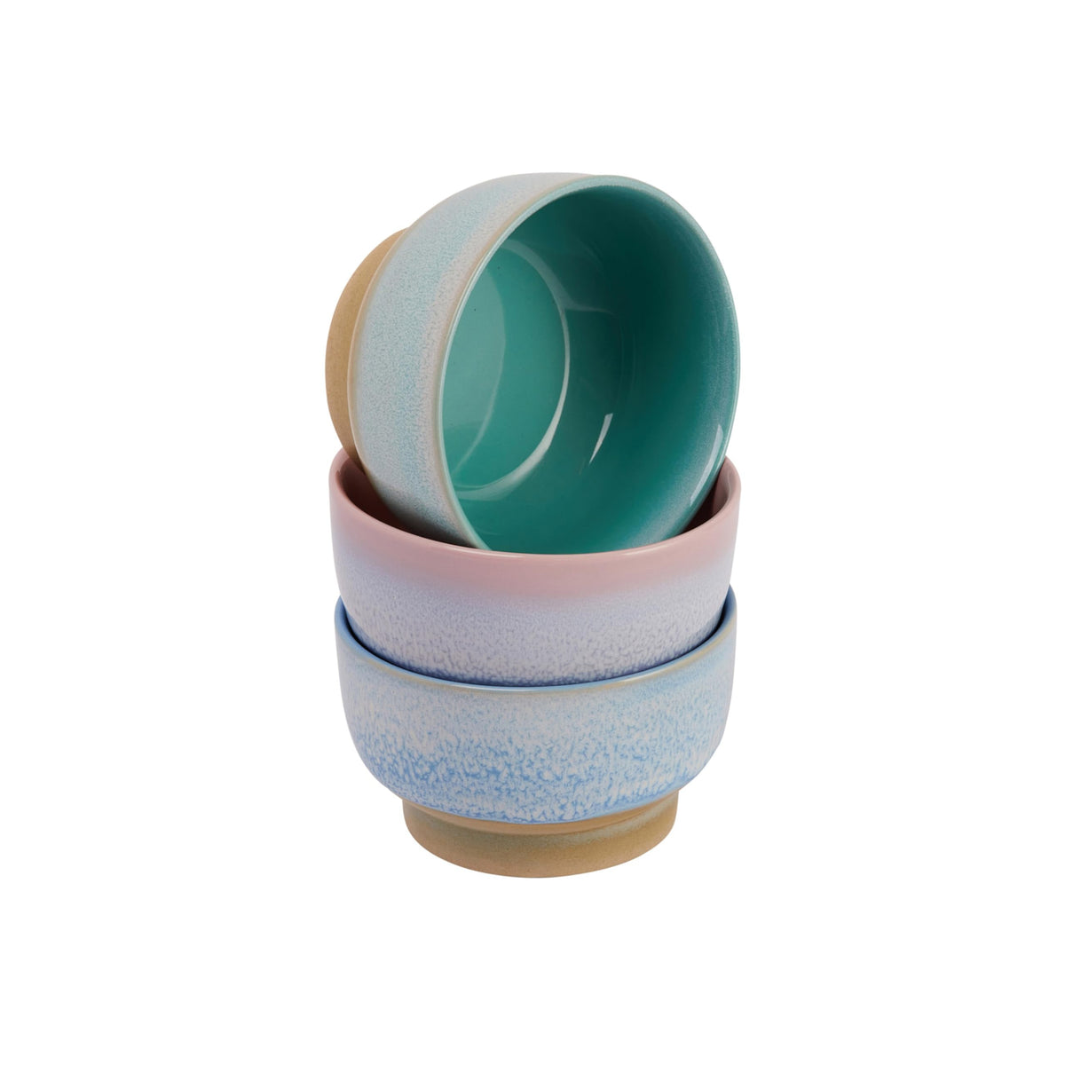 Modern Stoneware Bowls (Set of 3)