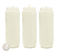 White Prayer Candles (Set of 3)