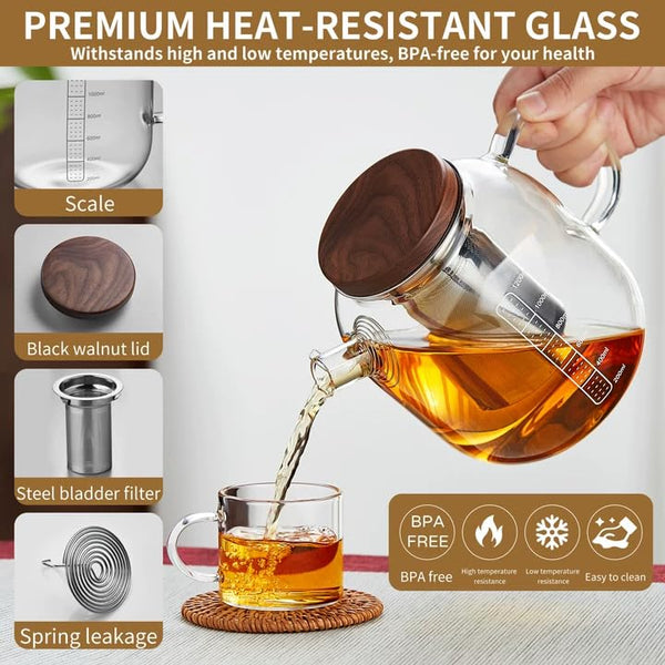 Glass Teapot with Mesh Infuser