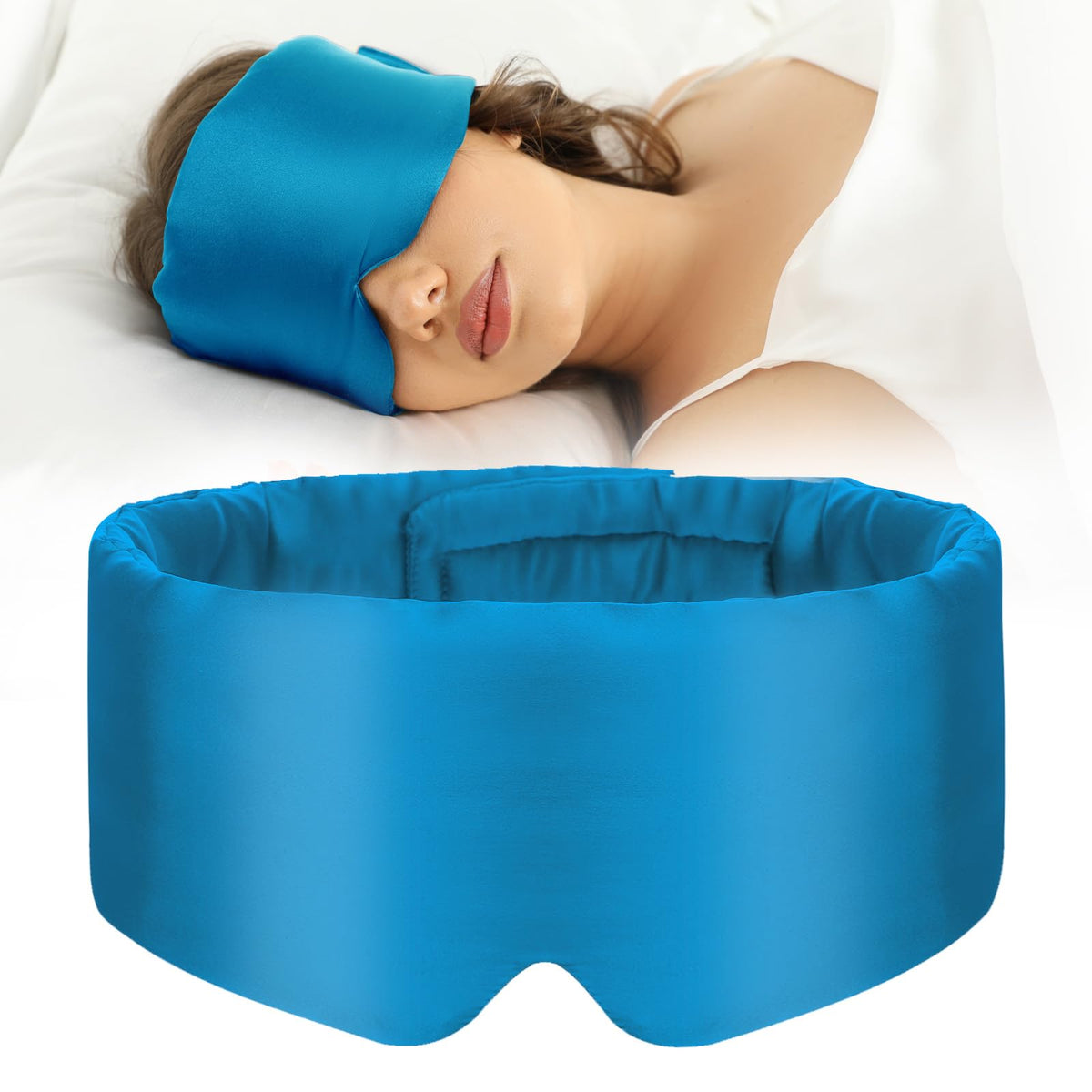 Blue Silk Sleep Mask
