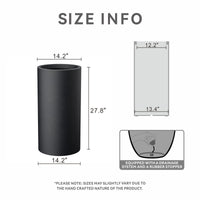 Tall Black Column Planter