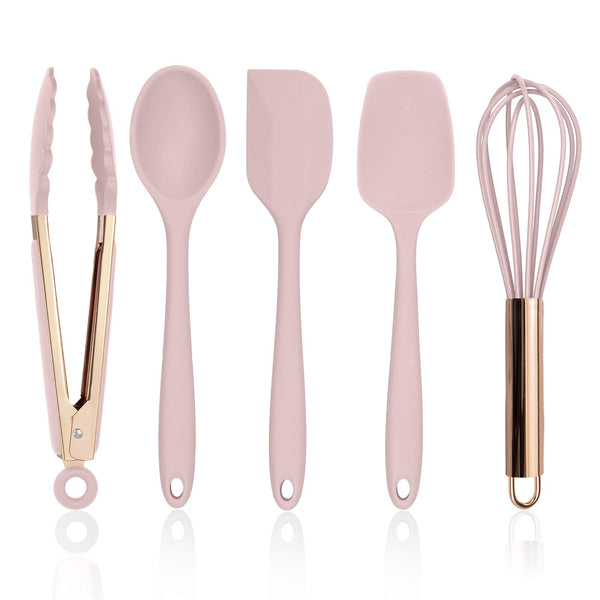 Pink Silicone Kitchen Utensils