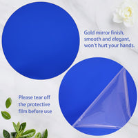 Blue Mirror Candle Plate (Set of 12)