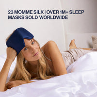 Dark Blue Silk Sleep Mask
