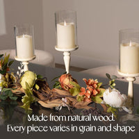 Ivory Candle Holders (Set of 3)