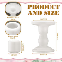 White Ceramic Unity Candle Holder