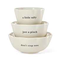 White Porcelain Nesting Bowls (Set of 3)