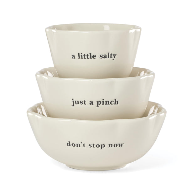 White Porcelain Nesting Bowls (Set of 3)