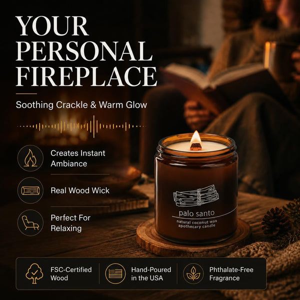 Palo Santo Wood Wick Candle