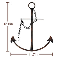 Black Anchor Wall Decor (Set of 2)
