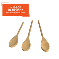 Maplewood Cooking Spoons (Set of 3)