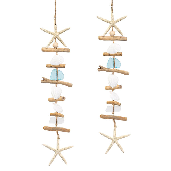 Driftwood Starfish Wall Decor (Set of 2)