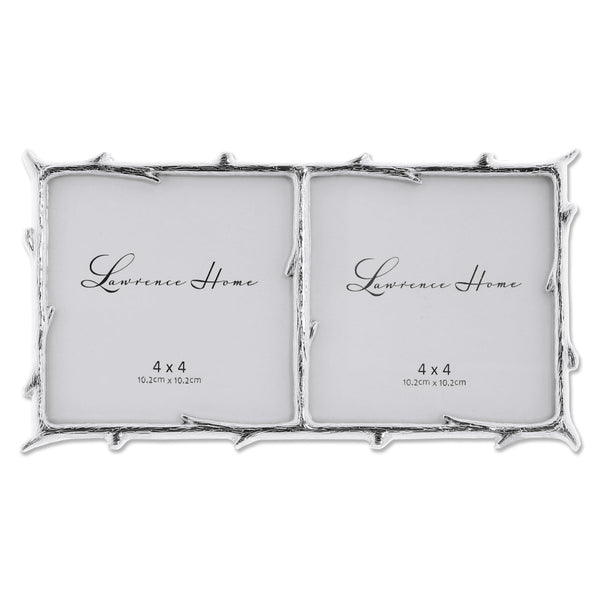Silver Branch Double Frame