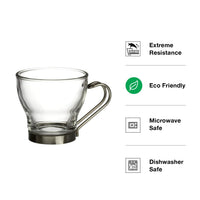 Espresso Cups With Steel Handles (Set of 4)