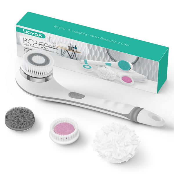 Grey Electric Body Brush