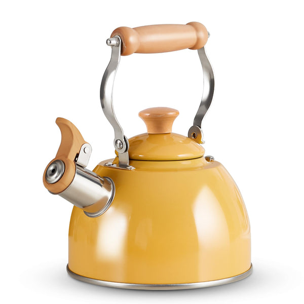 Yellow Whistling Tea Kettle